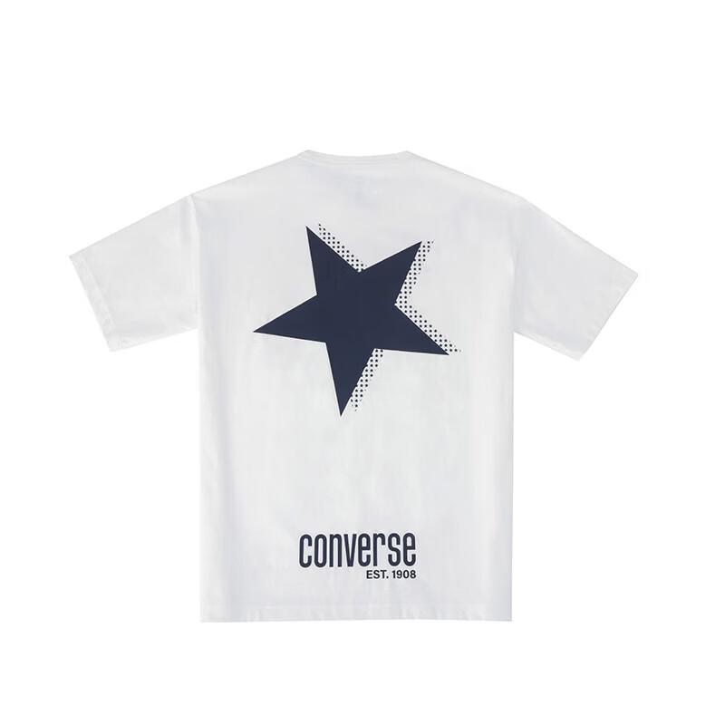 Converse Мужская дышащая повседневная футболка с коротким рукавом MCJ785