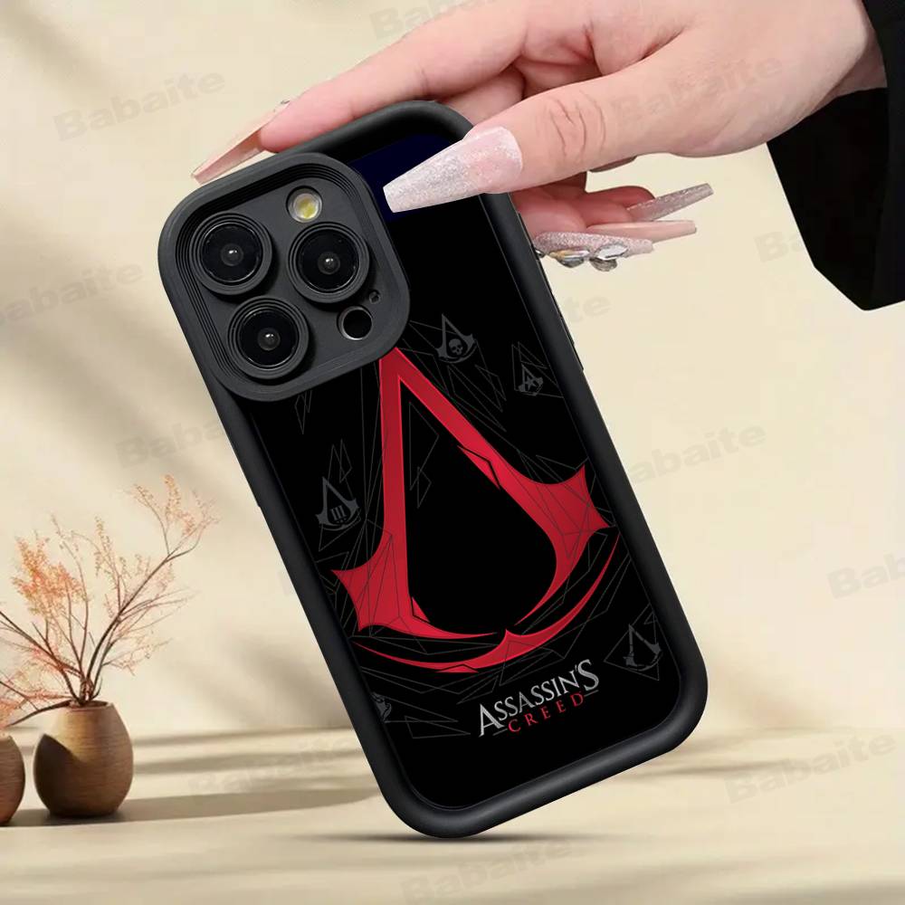 Чехол для игрового телефона A-Assassin S -Creed для iPhone 17 16 15 14 13 12 11 Pro Max Mini Plus Мягкая задняя крышка из ТПУ