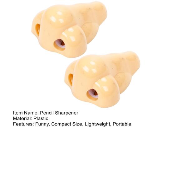 2 шт. Забавные точилки для карандашей в виде носа, Реалистичные, Компактного размера, Портативные, Оригинальные ручки