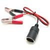 Car Battery Terminal Clip-on Cigarette Lighter Power Socket Adaptor 12v Camping Xmas