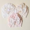 Baby Hat Girls Bows Turban Hats Sweet Lace Flower Newborn Infant Beanie Cap Summer Thin Breathable Baby Bonnet Headwrap