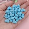 Home Party Supplies DIY Jewelry Accessories 15x11mm 30Pcs Creative Heart Rubber Making Materials Beads 9 Color Mobile Phone Chain Solid Color Fashion