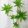 Large Artificial Plants Branch Real Touch Green Plants Fake Bamboo Leaves  Birthday Party Decor