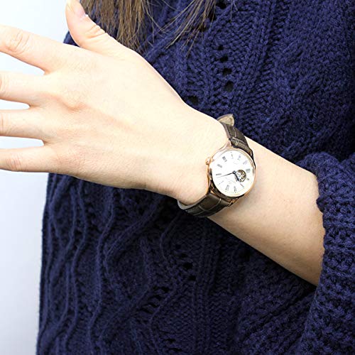 ORIENT STAR Автоматические часы Классические механические Сделано в Японии 2 года внутренней гарантии Открытое сердце Белый Серебряный [Orient Star] Полускелетон