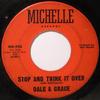 7-дюймовая пластинка DALE & GRACE - Остановись и подумай об этом MX923 Michelle 1964 US Рок Б/У