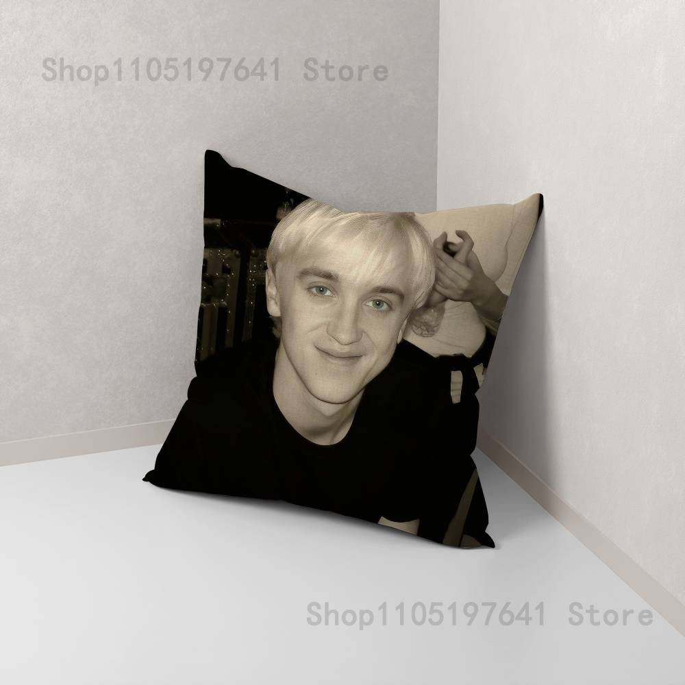 Actor D-Draco M-Malfoy Pillow Case For Sofa Decor Car Office Room Printing Cushion Cover Decorations And Protector