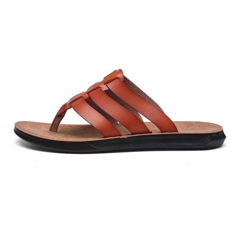 Модные мужские шлепанцы Летние сандалии с перемычкой для пальцев Уличные повседневные плоские шлепанцы для мужчин Вьетнамки Дизайнерские шлепанцы Нескользящие пляжные сандалии