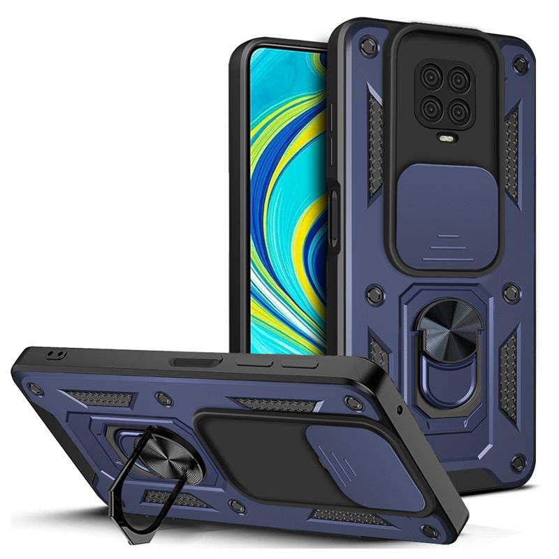 Для Xiaomi Redmi Note 9S чехол Silde Lens Armor противоударный чехол для телефона Redmi Note 9 Pro Max магнитный держатель кольца чехол