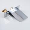 BAKALA Water Power Led смеситель для ванной комнаты, меняющий температуру цвета, светодиодный водопад, настенный смеситель для раковины в ванной комнате LH-8085