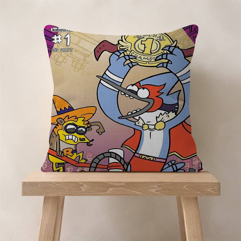 pc Regular Show Pillow Anime Pillow Sofa Bed Head Pillow Cover Cushion Cover Fashion