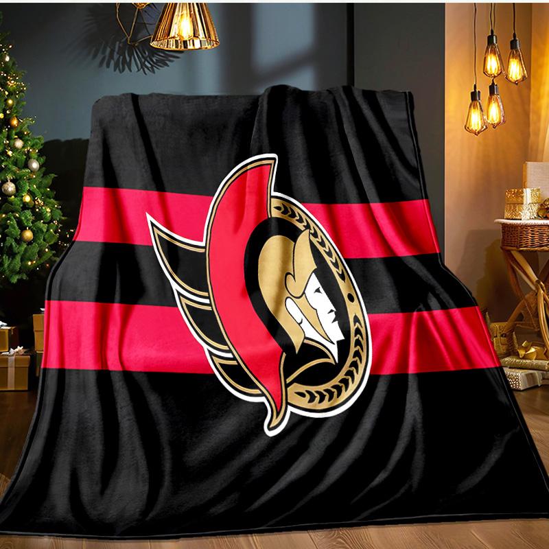 Senators Flannel Blanket, Use for Birthday/Holiday Gift, Soft Blanket for Sofa/Bed/Camping/Office/Tourism Use,All Seasons
