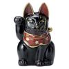 Antique Mikawa Cat (Large) Black [21cm 520g] [Lucky Cat] Restaurants, Inns, Japanese Tableware, Restaurants, Stylish Tableware, Commercial Use