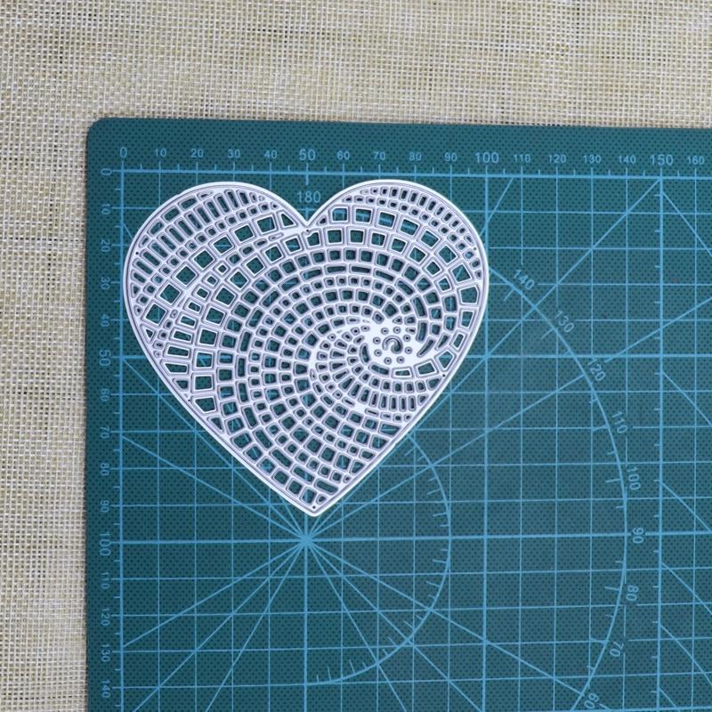 1 Pcs Heart Design Metal Die Cutting Dies Stencil Scrapbooking Photo Album Card Paper Craft DIY