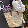 Плетеная корзина женская сумка с верхней ручкой сумка большая соломенная портативная сумка через плечо пляжная сумка-шоппер высокого качества женская сумка