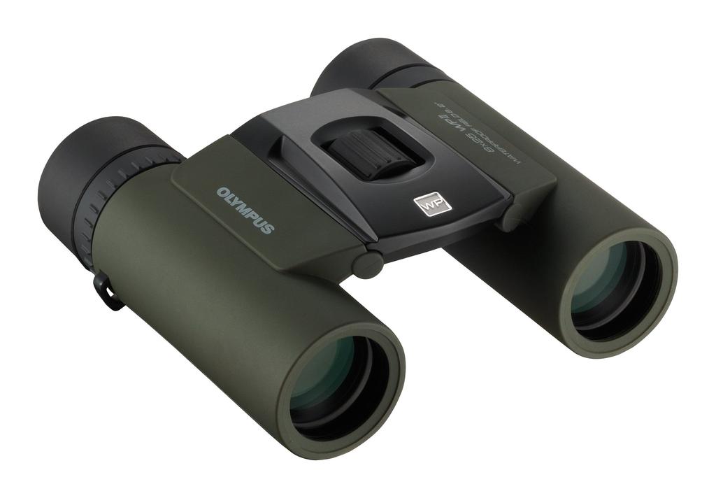 OM Binoculars 8x25 Small Lightweight Waterproof Green 8X25WP II GRN SYSTEM/OLYMPUS