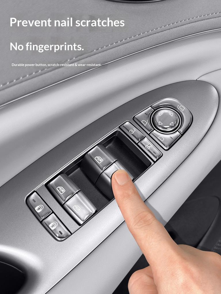 For BYD Sealion 7 EV DM-i Car Dropping Glue Button Sticker on The Lifting Window Panel Scratch Resistant Protective Accessories