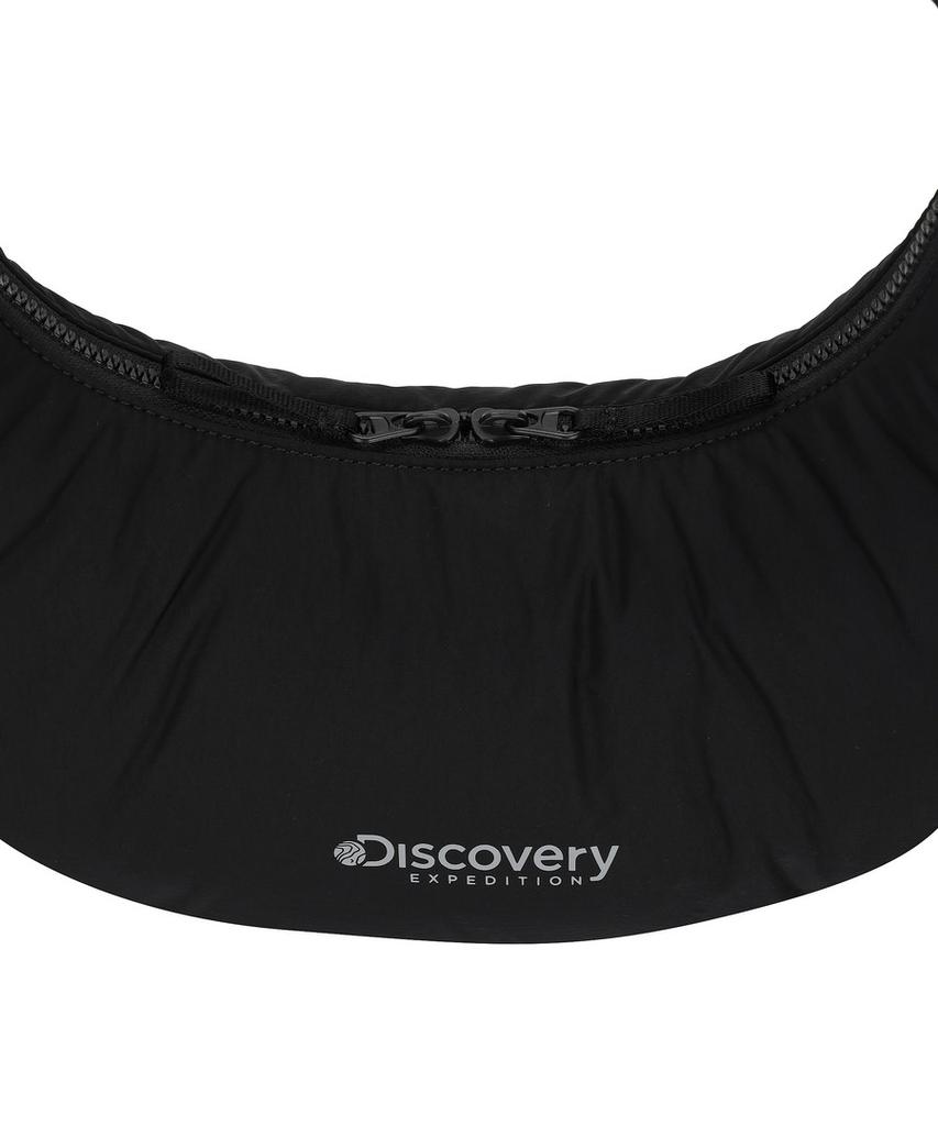 Сумка через плечо Discovery Expedition с изогнутым карманом, стеганая, размер S (черный)