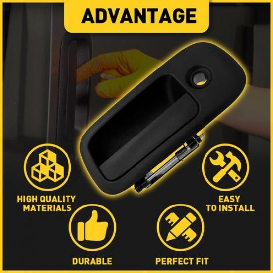 RH Passenger Side Door Handle for Outside Front 96-09 Chevy Express GMC Savana