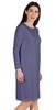 Inkmeso Knee Length Plain Dress Long Sleeve Boat Neck Tshirt Dress For Women