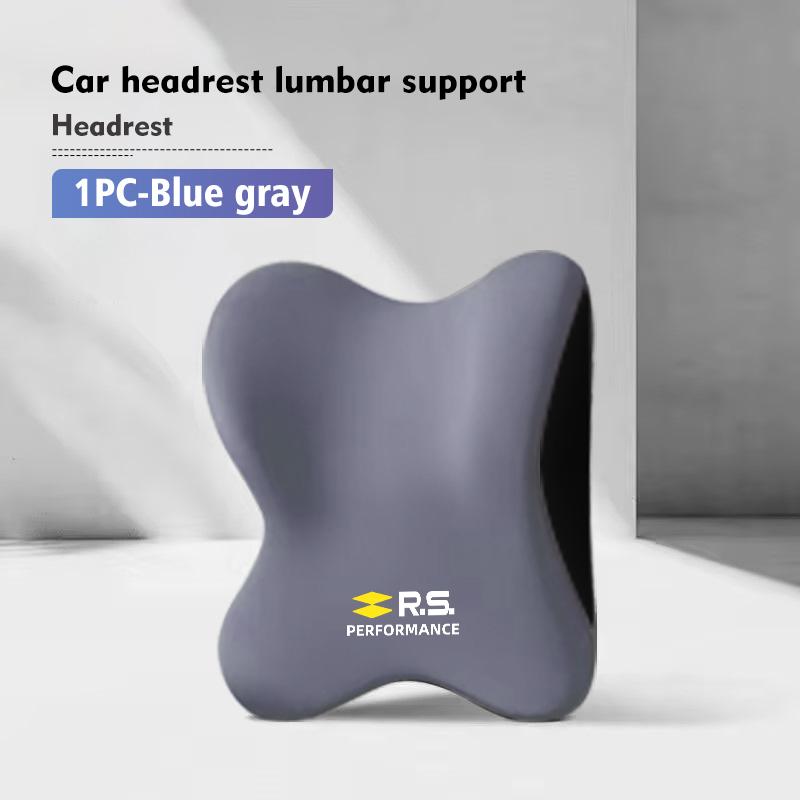 Car Headrest Pillow Neck Memory Lumbar Support Cotton Cushion For Renault RS Clio Scenic Logan Megane Koleos Sandero Safrane S444