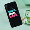 Цитаты 'Жена Мама Начальница' для чехла Huawei Nova 10 9 SE 5T 12s 12i 11i Y91 Y90 Y60 Y70 Y72 Y61 P20 P40 P30 Lite P60 Pro