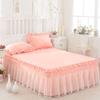 Юбка на кровать Кружевное цельное покрывало на кровать Чехол на двуспальную кровать Защитный чехол для матраса Чехол на кровать без наволочки Юбка на кровать