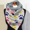 Women Butterfly Printing Scarf Fashion Multi-Purpose Shawl Scarf