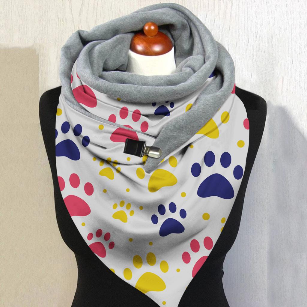 Women Butterfly Printing Scarf Fashion Multi-Purpose Shawl Scarf