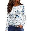 Women's Casual T-shirt 3D Printed Floral Floral Print Round Neck Retro Elegant Long Sleeves Women's Fashion Pullover Long Sleeve