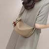 Bag Women'S Bag Leather Shoulder Messenger Bag Fashion Versatile Light Luxury Niche High-End Dumpling Bag