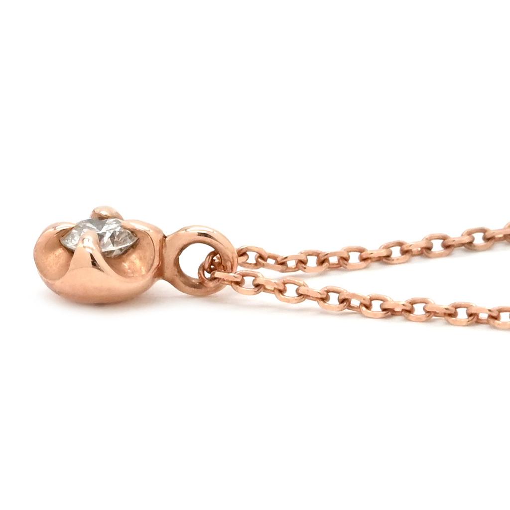 4℃ - Diamond PendantNecklace K10PG/diamond Array