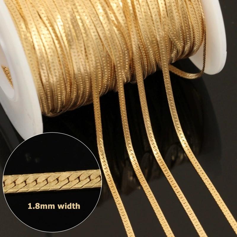Винтажные Змеиные Цепочки 14K Gold Filled Не Тускнеющие Постоянный Браслет Ожерелье Изготовление Ювелирных Изделий Оптовые Цепочки