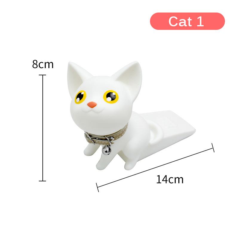 NAIERDI PVC Silicone Door Stopper Creative Cartoon Door Stops Non-punch Sticker Door Holder Furniture Cute Child Door Hardware