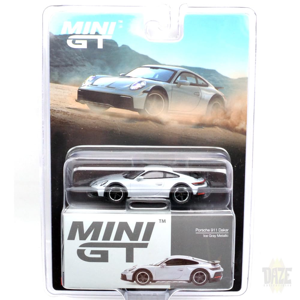 MINI GT Масштаб 164 MiJo TOYS - Porsche 911 Dakar (Ледяной Серый Металлик)