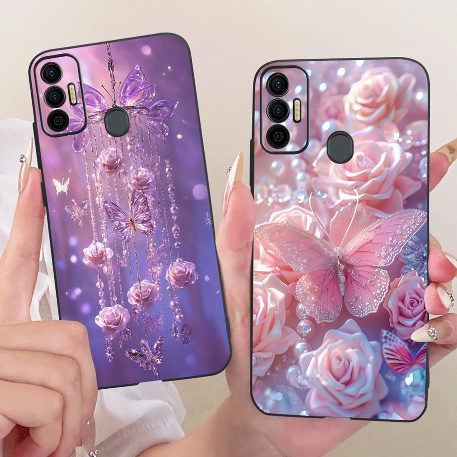 Чехол для Tecno Spark 7 Pro Чехол Spark7 T KF6p Новый Роскошный Расписной Чехол Мягкий Силиконовый Чехол Для Tecno Spark 7P 7T Spark7 Pro Funda Сумки
