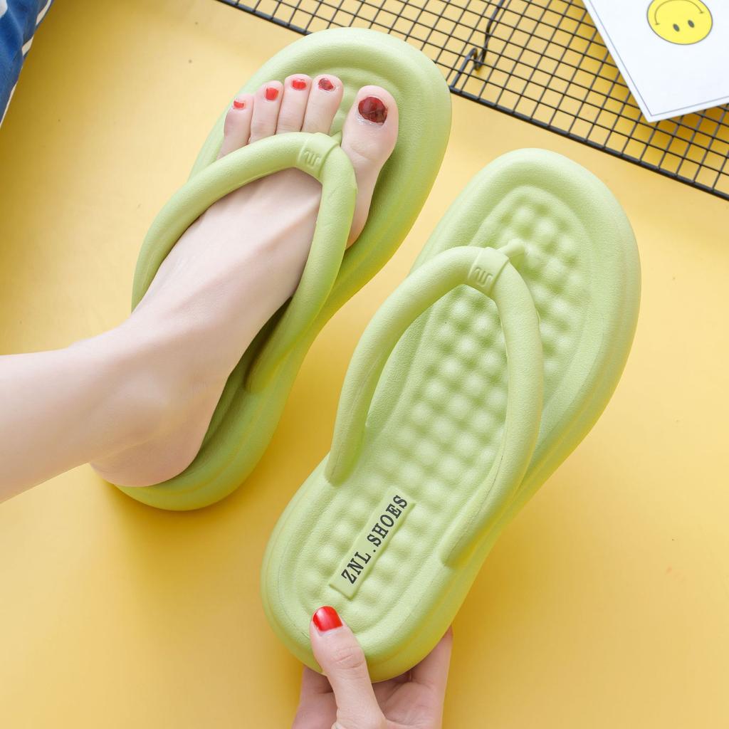 Women Summer Flip Flops Thick-soled Slippers Female 2024 New Summer Outdoor Fashion Non-slip Beach Anti-slip Sandals Slippers