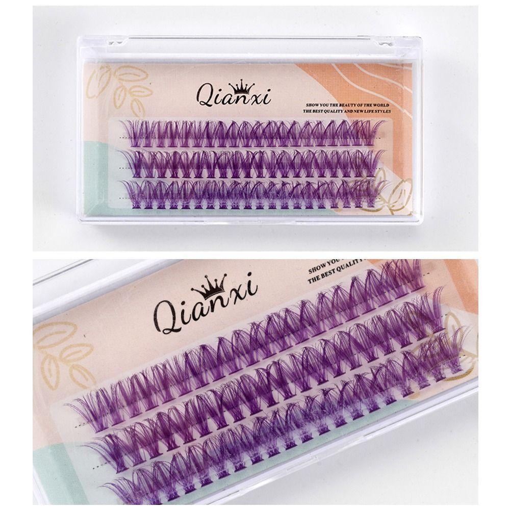Натуральные цветные пучки ресниц, отдельные ресницы для женщин