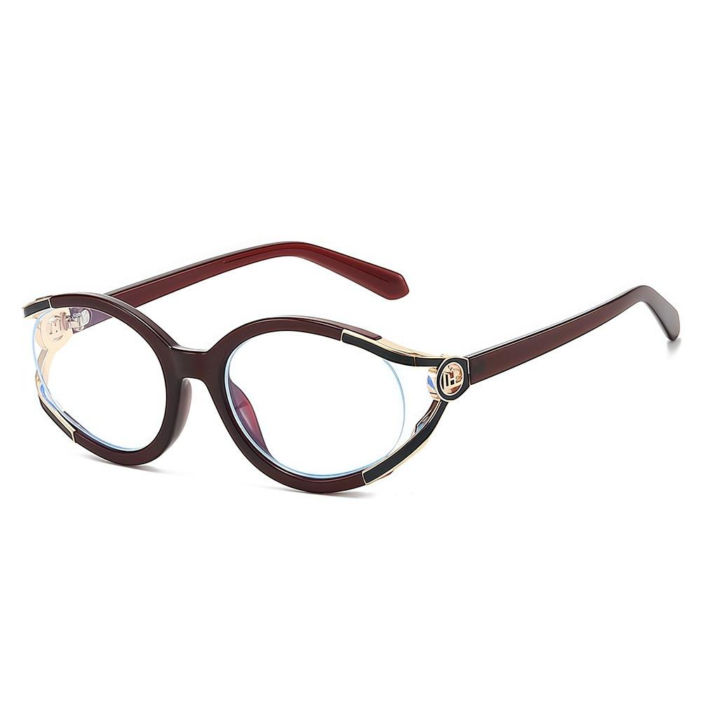 New oval fashion hollow sunglasses ins European and American personalized Xiaoxiangfeng outdoor street shot UV-proof sunglasses