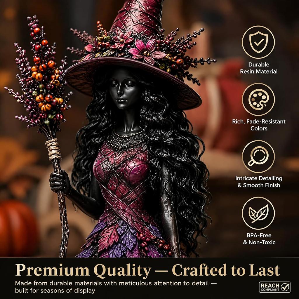 Magic Autumn Witch Statue Autumn Revelation Large 25cm