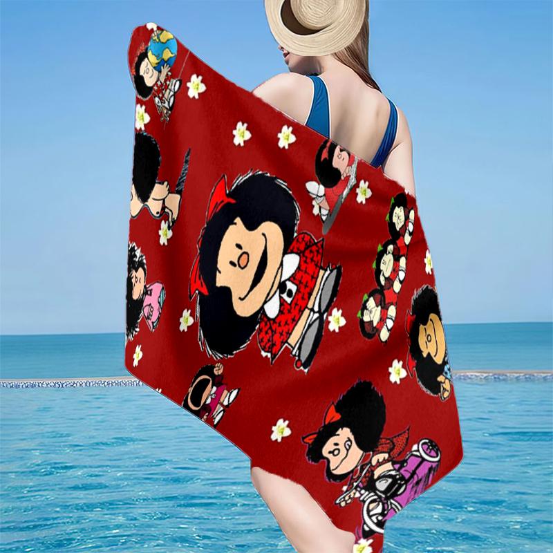 Colorful Mafa-lda Portrait Beach Towel, Super Soft Microfiber, Gift for Her/Him, Birthday, for Pool, Beach, Travel, Home Decor Fan gifts