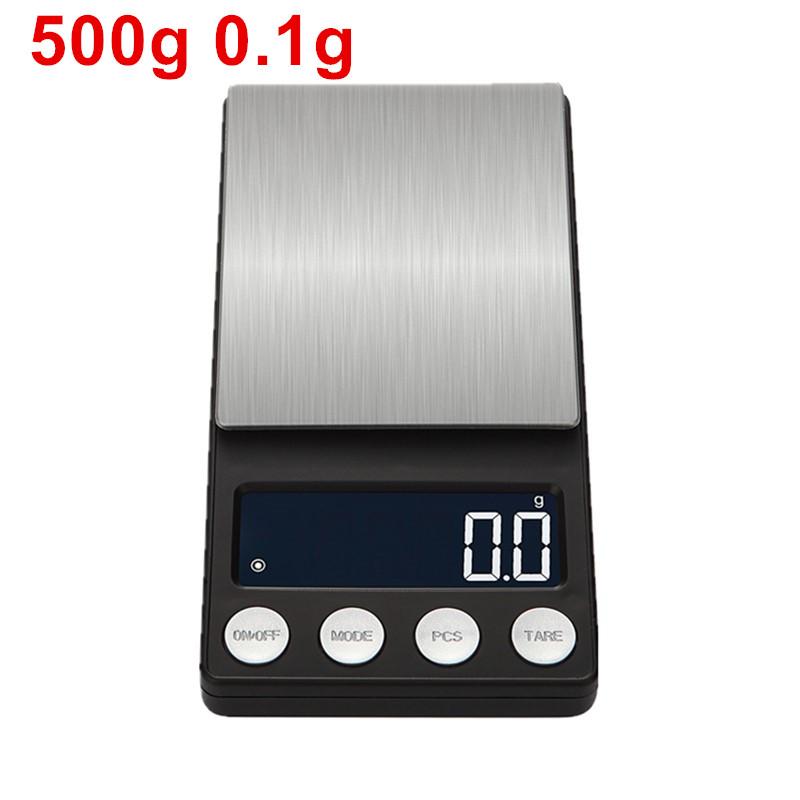 Handheld Digital Scale 500g/0.1g 200g/0.01g Balance Weighing Scale Electronic Kitchen Scale Stainless Steel Tray Jewelry Scale