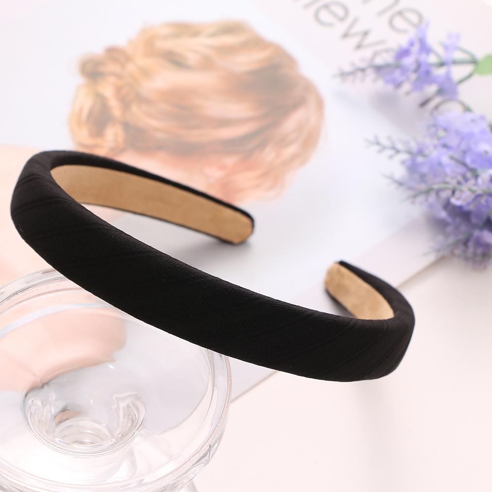 Простая утолщенная повязка для волос, однотонная разноцветная повязка на голову для девочек, корейская свежая повязка на голову, женские модные аксессуары для волос