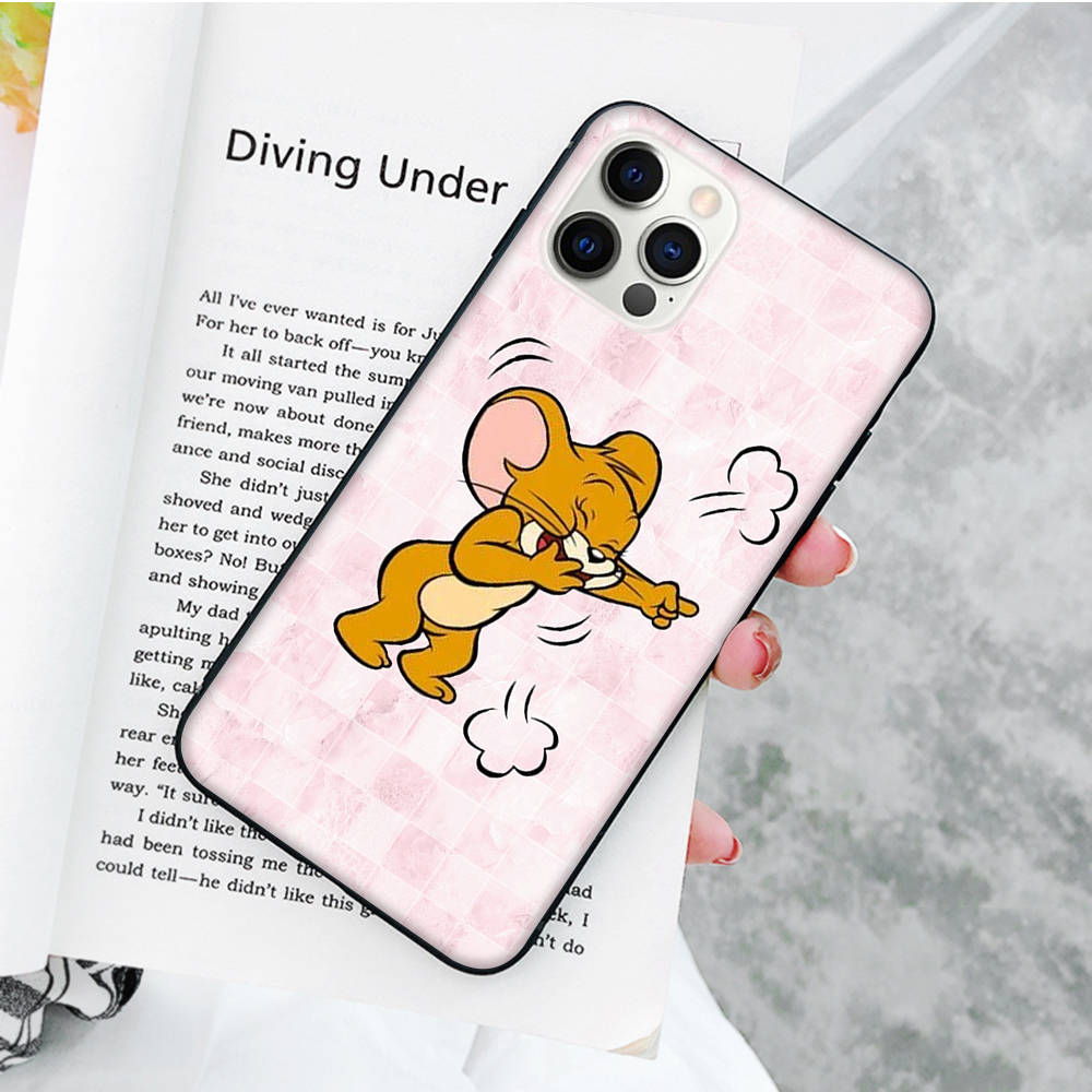 Мягкий чехол JT50 Tom and Jerry Cat Mouse для Xiaomi Poco X6 X4 M5 M6 F5 F6 C65 C55 C50 C51 C40 Pro Redmi 14C A3X 13C 12C 11T 10A 9C Note 7 6 8A Plus