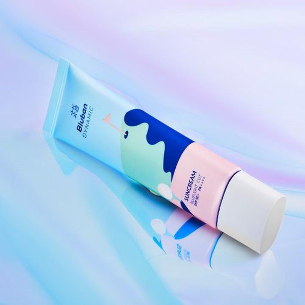 BLUBAN Динамический солнцезащитный крем 50 мл, SPF50+ PA++++ / Блокировка УФ-излучения и синего света!