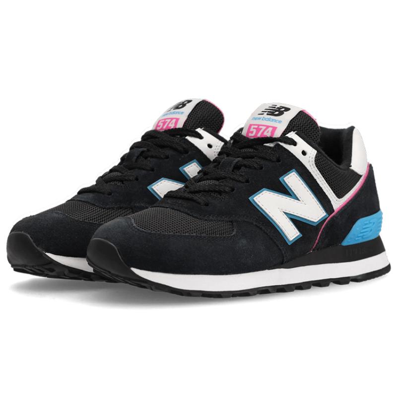 New Balance 574 Черные Яркий Небесно-розовый Женские Кроссовки WL574CK2
