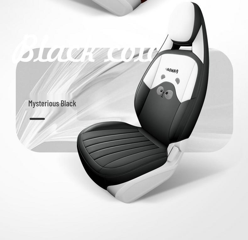 Cute 2023 Panda Mini Seat Cover for Women - All-Season, Full Coverage Car Cushion