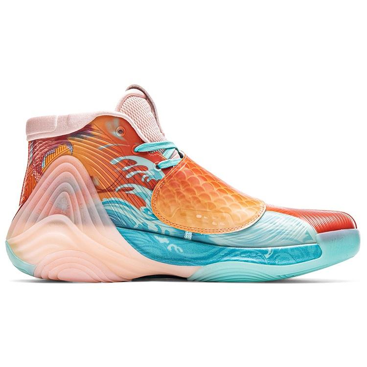 Anta KT6 'Koi Fish' Koi Fish Cushioning Slip Resistant Abrasion Resistant Coverage High top Basketball Shoes Men's 112041101-9