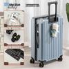 Прочный многофункциональный алюминиевый дорожный чемодан с колесами с тормозом и кодовым замком