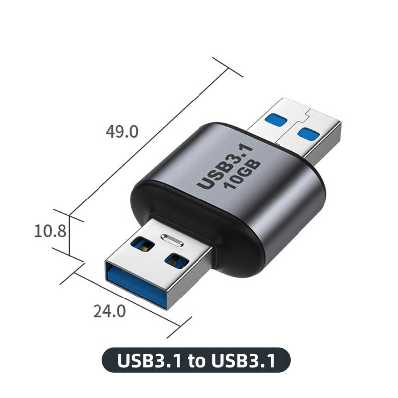 FONKEN Металлический адаптер USB C 3.1 OTG 10 Гбит/с для быстрой передачи данных Type-C 3A зарядный преобразователь для телефона Samsung Xiaomi Mac-book Pro Tablet