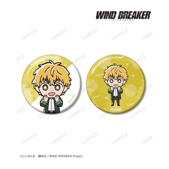 ТВ Аниме "WIND BREAKER" Акихико Нирэй Чиби Персонаж Значок-пины Набор из 2 шт.